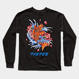 Lovely Pisces zodiac design Long Sleeve T-Shirt